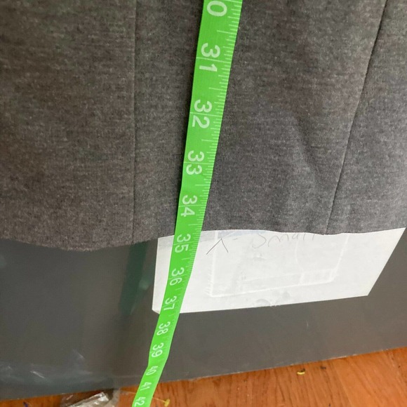 Talbots Dress Womens Sz 2 Gray Ponte Knit‎ Stretch Keyhole Sheath Long Sleeve - Picture 8 of 10